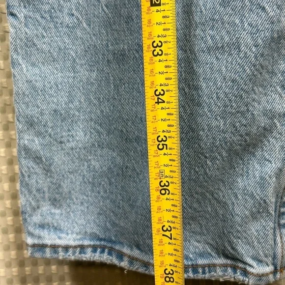 Abercrombie & Fitch The Straight Mid Rise Women Jeans  size 30/10 Blue/ preloved - Picture 8 of 10